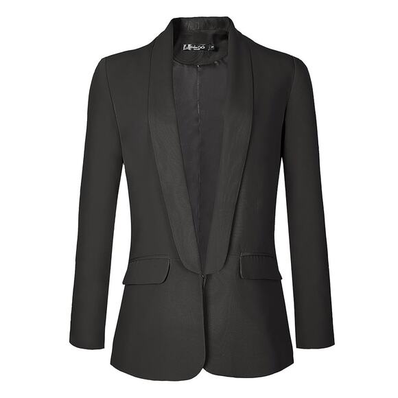 Urban Coco One Closure Blazer Jacket Size M Medium NWT Black - Picture 1 of 9